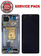 Дисплейний модуль (екран) для Xiaomi 12, 12X, 12S (2112123AC, 2201123G) Синій у рамці SERVICE PACK