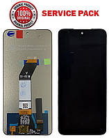 Дисплейний модуль (екран) для Xiaomi Redmi 10 4G Чорний SERVICE PACK 100% Org