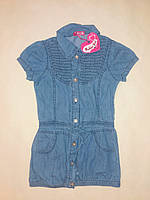 Платье джинсовое для девочки Fashion на рост 140 см. Синий(ю281)