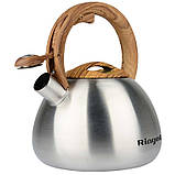 Чайник коричневый зі свистком RINGEL CLASSIC 2.7 Л RG-1009, фото 3