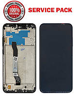 Дисплейний модуль (екран) для Xiaomi Redmi Note 8 Чорний у рамці SERVICE PACK AAAA ORG