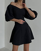 Платье женское костюмка мини 42-44; 44-46 (5цв) "OLGA" недорого от прямого поставщика