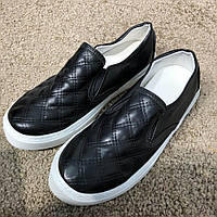 Кеды Slippers Miller Quited Black/White