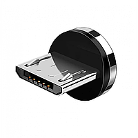 Коннектор Магнитный для кабеля USB Magnetic Micro 5 pcs Тех.пак. Цвет Стальной