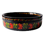 Цукерниця Петриківський розпис ручної роботи кругла з дерева 25см КАЛИНА Український сувенір, фото 6