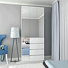 Шафа розпашна дзеркальна HOLD №13. Шафи в спальню і передпокій. Шафа для одягу платяна