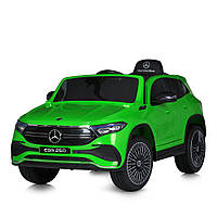 Детский электромобиль Mercedes-Benz с музыкой и светом фар на радиоуправлении Bambi M 5027EBLR-5 Зеленый