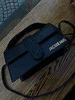 Женская сумка из эко-кожи Jacquemus Le Bambino Black молодежная, брендовая сумка-клатч маленькая через плечо