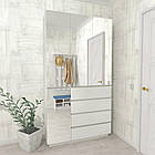 Шафа розпашна з дзеркалом HOLD №14. Шафи в спальню і передпокій. Шафа для одягу платяна