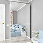 Шафа розпашна з дзеркалами HOLD №15. Шафи в спальню і передпокій. Шафа для одягу платяна