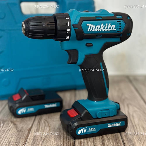 Аккумулятрный шуруповерт с набором бит и сверл MAKITA DF331D (550 DWE ...