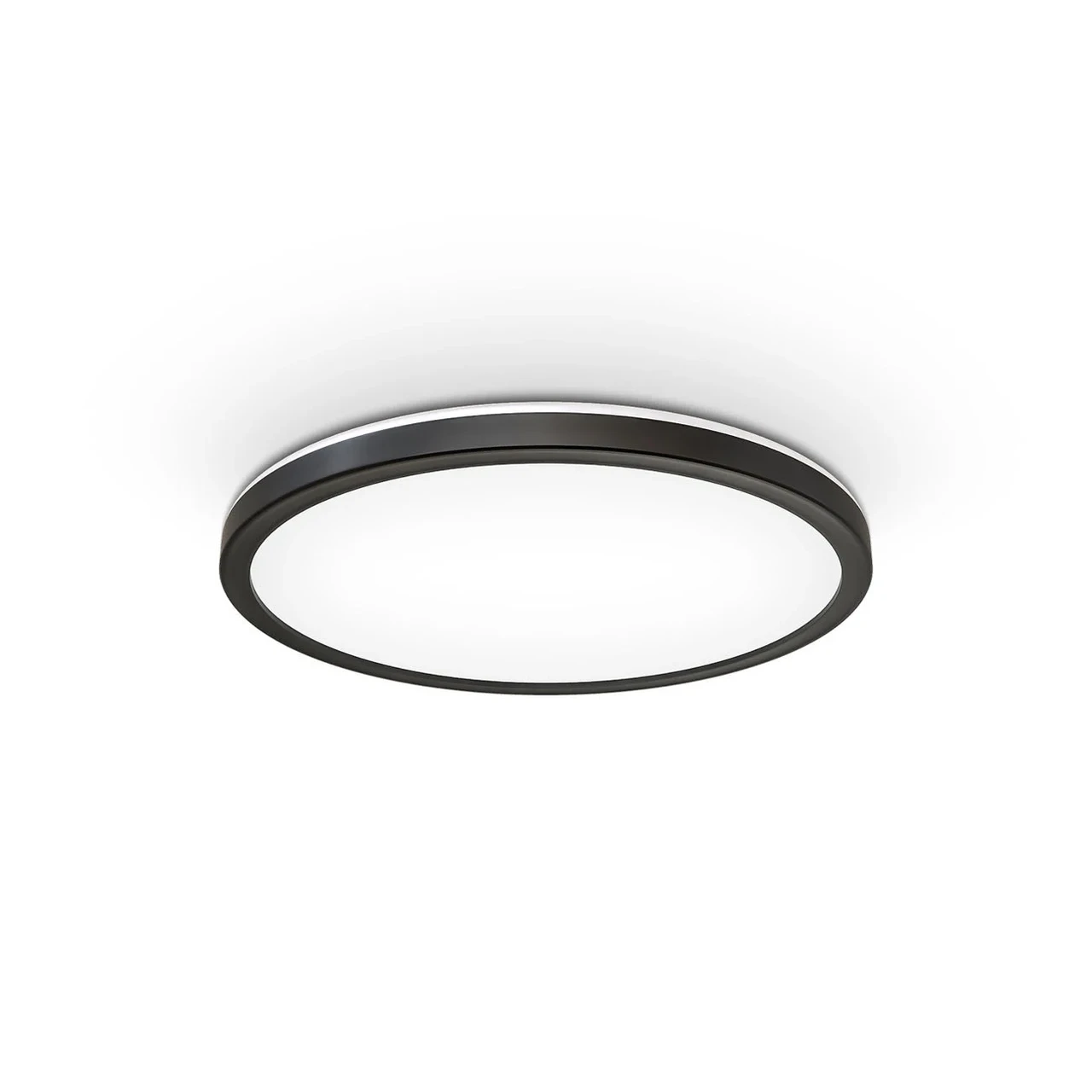 Ультратонкий світлодіодний накладний світильник люстра Slim Back Light 22R BK