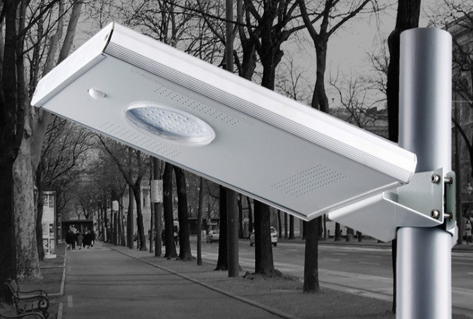 Лед світильник 10W на сонячній батареї, фото 1