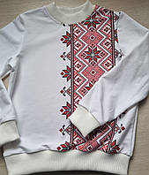 Світшот дитячий з українським принтом "Вишиванка" 116р, 122р,128р