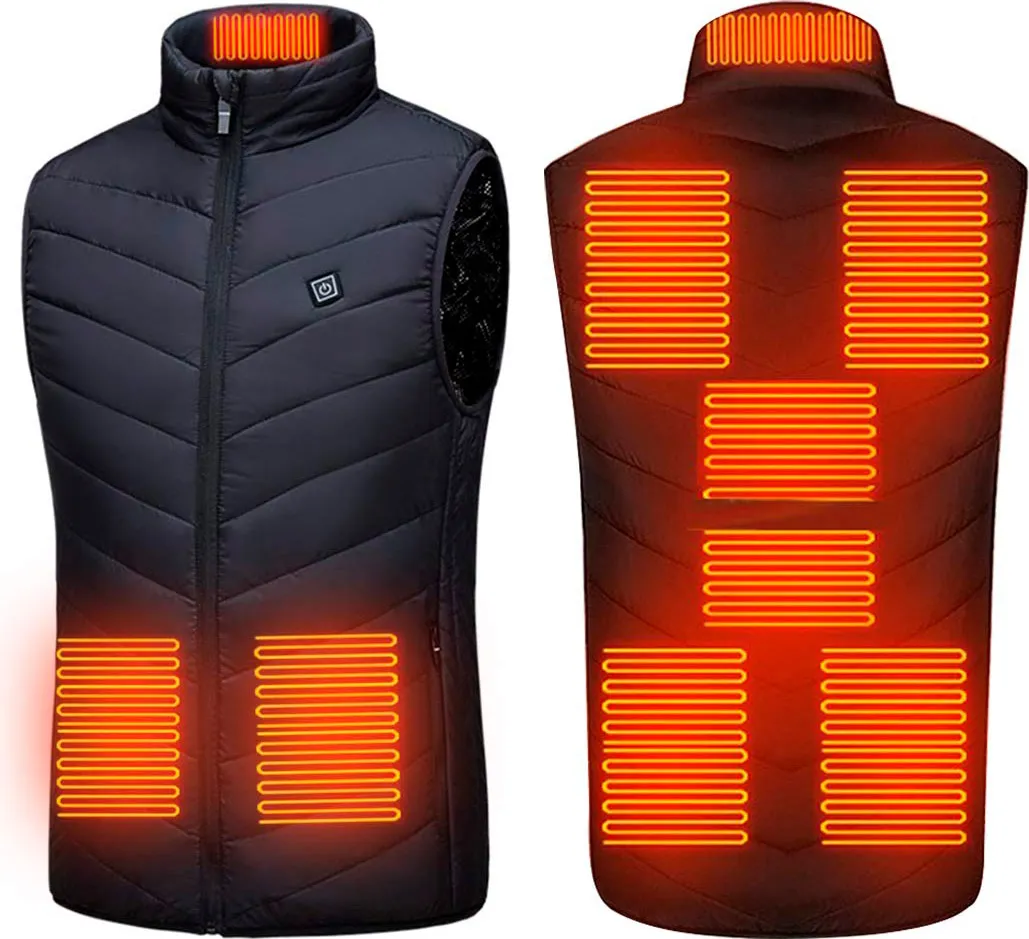 Чоловічий жилет із підігріванням HeatFashion Electric Heating Vest (Чорний) M