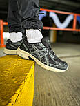 Чоловічі кросівки Asics Gel-Venture 6 "Black/Gray" весна осінь літо демісезонний текстиль. Живе фото, фото 2