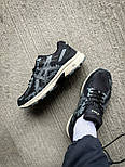 Чоловічі кросівки Asics Gel-Venture 6 "Black/Gray" весна осінь літо демісезонний текстиль. Живе фото, фото 5