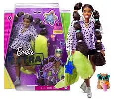 Лялька Barbie Extra Style Барбі Екстра 7 Стильна Модниця Чорна з їжачком GXF10