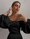 Блуза жіноча красива зі спущеними рукавами, фото 4