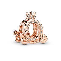 Серебряный шарм Pandora Rose Сияющая карета с короной 788129CZ