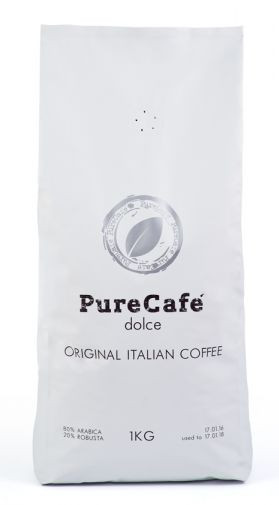 Кофе PureCafe Dolce зерно 80% Арабики 20% Робусты Италия 1кг - фото 4 - id-p377178097