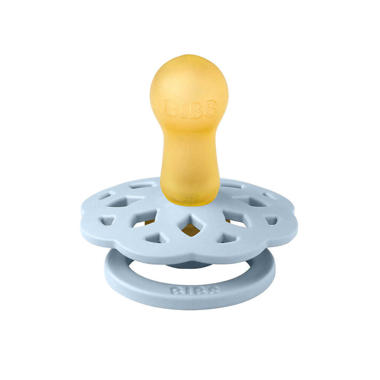 Пустушка BIBS Boheme Latex Round (кругла) Baby Blue- від 6 міс., фото 1