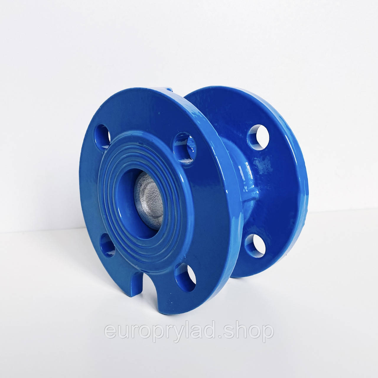 Зворотний клапан Ду65 підпружинений фланцевий чавунний, тарілка-чугун GG25, EPDM, PN16, фото 1