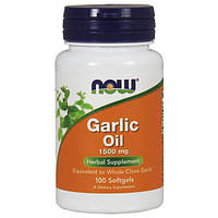 Чеснок NOW Foods Garlic Oil 1500 mg 100 Softgels