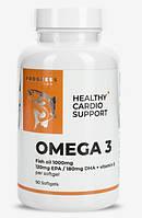 Джерело жирних кислот Progress Nutrition OMEGA-3 HEALTHY 1000мг 90 капсул