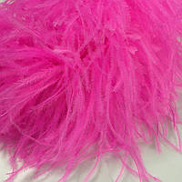 Страусовое боа TM Glamora De Lux, трехслойное, цвет Bright Pink (01) , 1 м