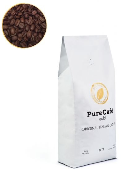 Кофе PureCafe Gold зерно 100% Арабики Италия 1кг - фото 3 - id-p377187284