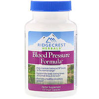 Комплекс для профилактики давления и кровообращения RidgeCrest Herbals Blood Pressure Formula 120 Veg Caps