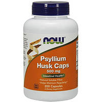 Клетчатка NOW Foods Psyllium Husk Cap 500 mg 200 Caps