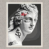 Картина за номерами Люди. Грецька скульптура статуя у графіті 40*50 см Орігамі LW 3289, фото 7