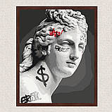 Картина за номерами Люди. Грецька скульптура статуя у графіті 40*50 см Орігамі LW 3289, фото 9