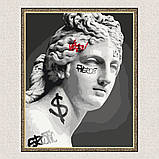 Картина за номерами Люди. Грецька скульптура статуя у графіті 40*50 см Орігамі LW 3289, фото 6