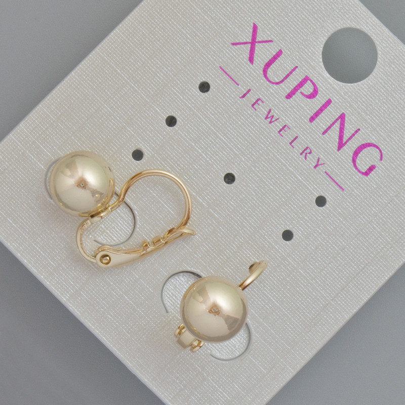 Сережки Xuping d-8мм+- L-15мм+- Позолота 18К