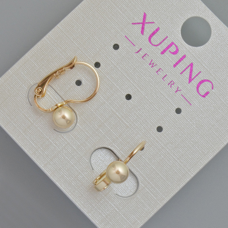 Сережки Xuping d-5мм+- L-15мм+- Позолота 18К