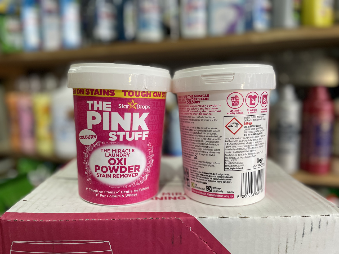 Кисневий плямовивідник для кольорової білизни Pink Stuff Oxi 1кг, фото 1