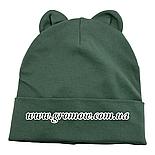 Оптом шапки 44, 46, 48, 50, 52 розмір трикотажна дитяча шапка головні убори дитячі гурт (ОШ36335), фото 2