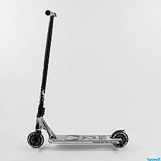 Самокат трюковий підлітковий Золотистий Portal Best Scooter, Пеги, HIC-система, колеса 12 см, фото 3