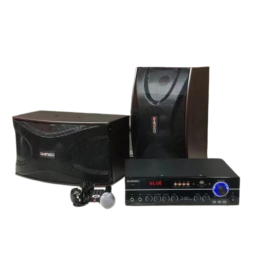 Колонки з караоке та дротовим мікрофоном KIMISO QS-A8 Акустична система для дому 6.5 BASS на 1000W