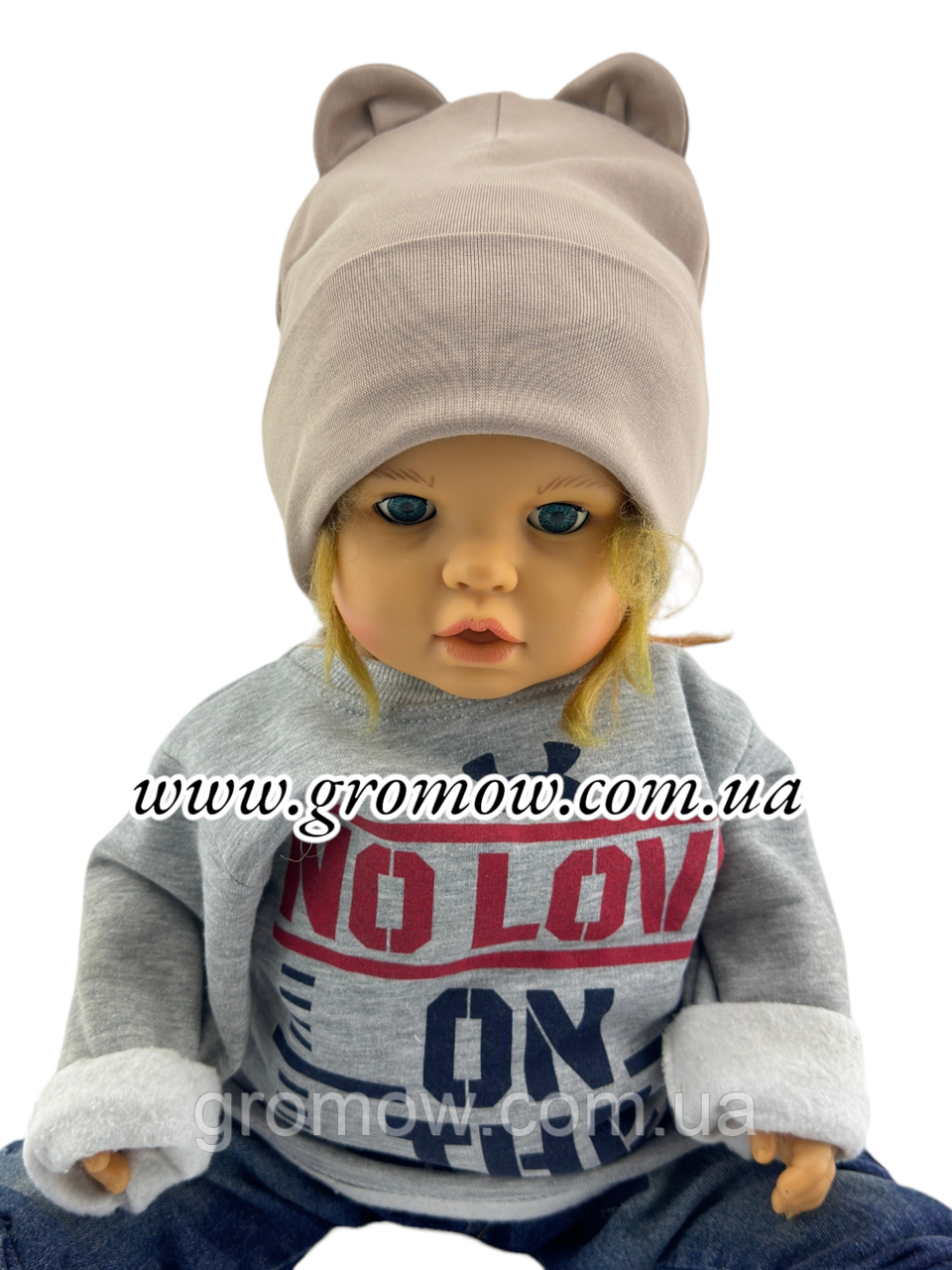 Оптом шапки 44, 46, 48, 50, 52 розмір трикотажна дитяча шапка головні убори дитячі гурт (ОШ36326), фото 1