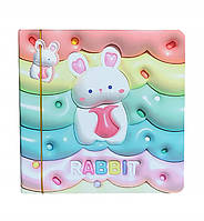 Блокнот "Rabbit multicolored", 13,5*13,5 см