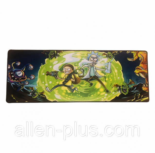 Ігрова поверхня Rick and Morty, 800x300x3mm (Коврик для мишки ігровий,SPEED), фото 1