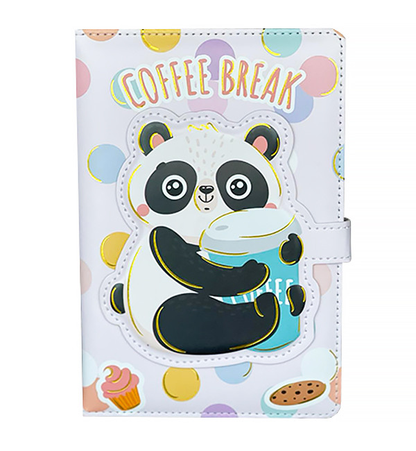 Блокнот "Panda coffee", 18*12 см