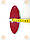Емблема FORD Форд ХРОМ пластик НАДВИСЬ ШВИДКЕ ШВИДШЕ ЗМЕРИТИ! Габарити 59х149мм) на двосторонньому скотчі, фото 4