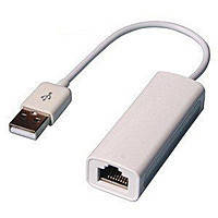 Контроллер USB 2.0 to Ethernet - Сетевой адаптер QTS1081B 10/100Mbps, White, блистер
