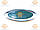 Емблема FORD Форд ХРОМ пластик (ВАЖНО ЗМЕРИТИ! Габарити: 57х144мм) на двосторонньому скотчі ПУСТА 1753, фото 2