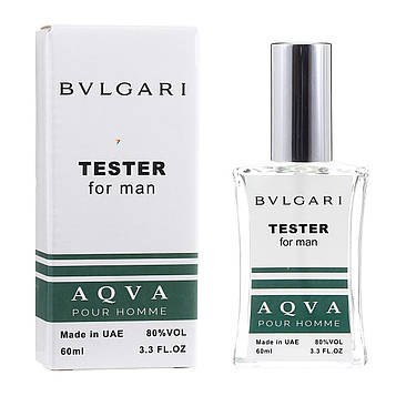 Чоловічий тестер Bvlgari Aqua Pour Homme, 60 мл